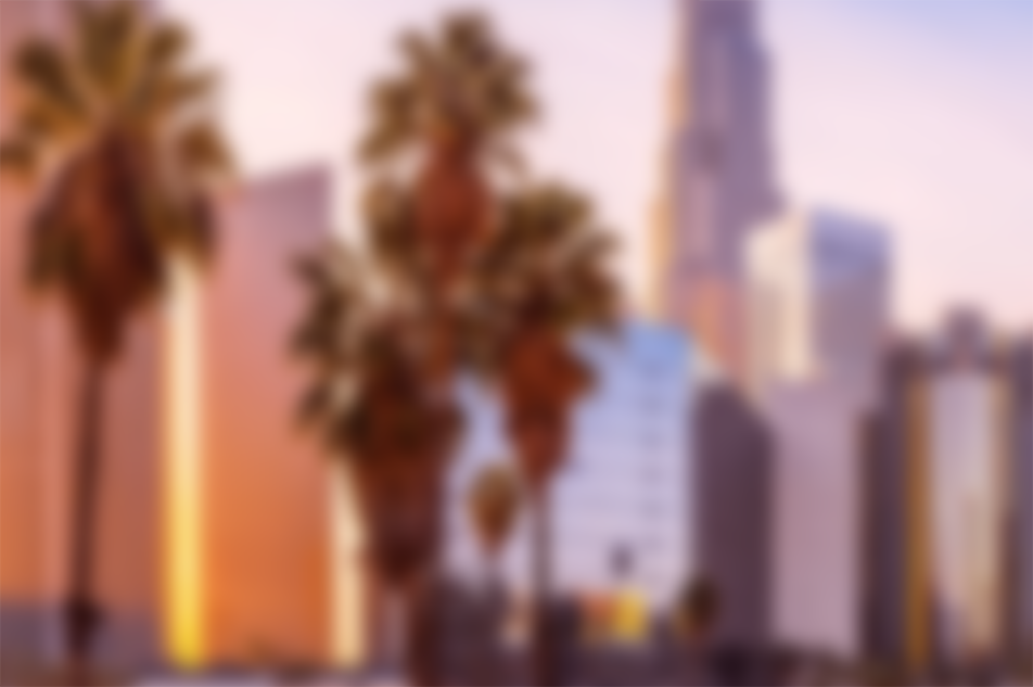 Blurred Downtown LA Graphic